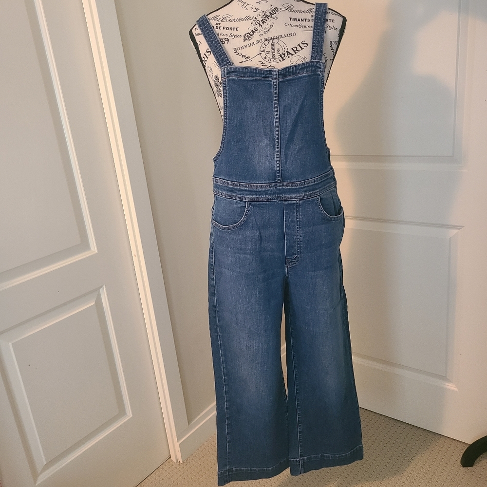 Mother Denim Overalls Size 29 Wide Leg Greaser Overall Crop